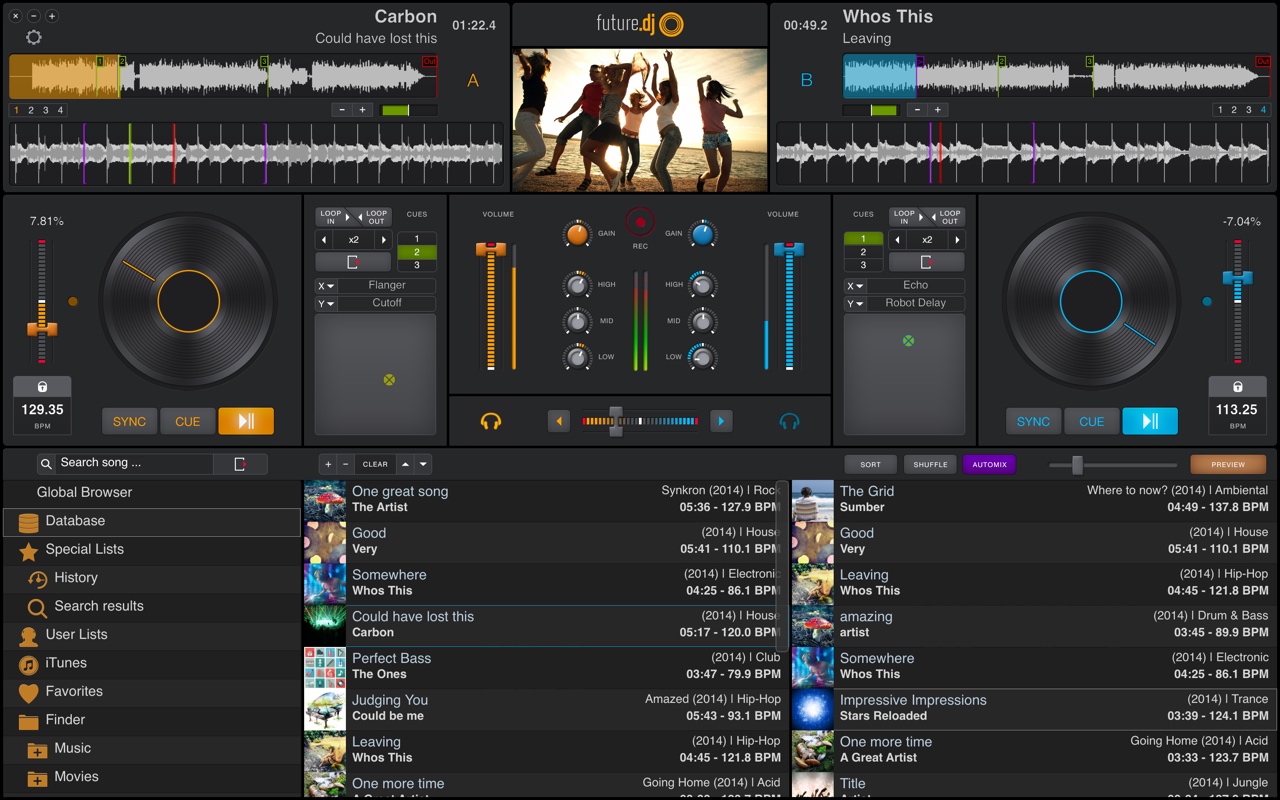 Click to view future.dj 1.2.6 screenshot